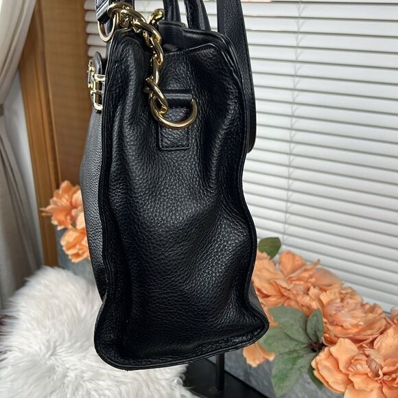 Black Leather Michael Kors Hamilton Jewel East West Tote - Picture 10 of 17